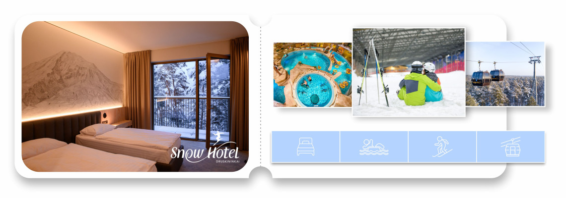 Pasiūlymas su Snow Arena + Vandens Parku