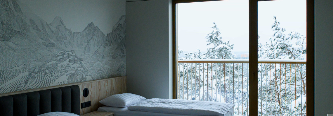 Dvivietis su papildoma lova